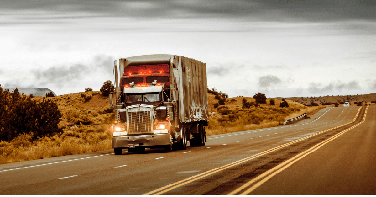 truck on highway